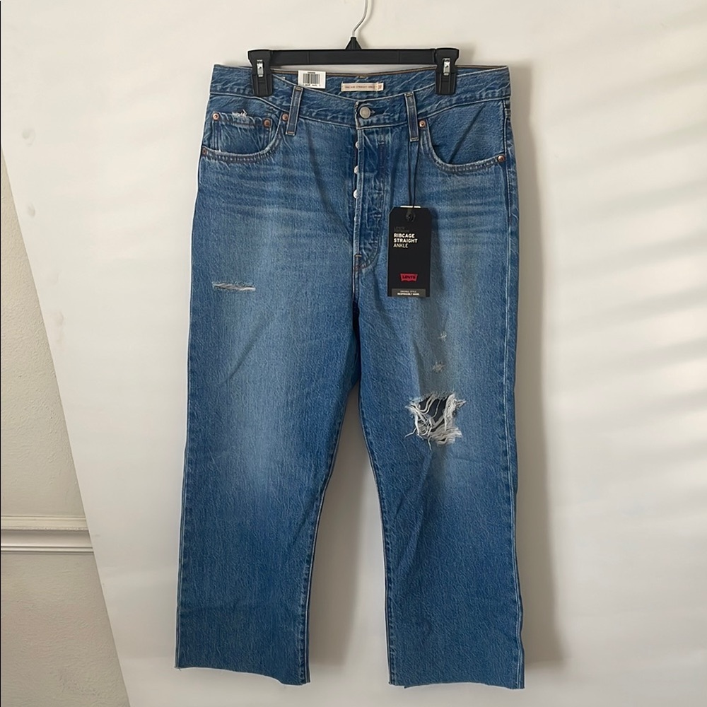 NWT LEVIS Ribcage Straight Ankle 32
